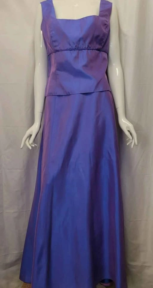 Purple/Blue Iridescent 90's Vintage Two Piece