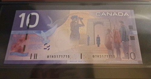 2005 Bank Of Canada $10, 3 Digit Radar Note, BCS CHUNC 64 - photo 2