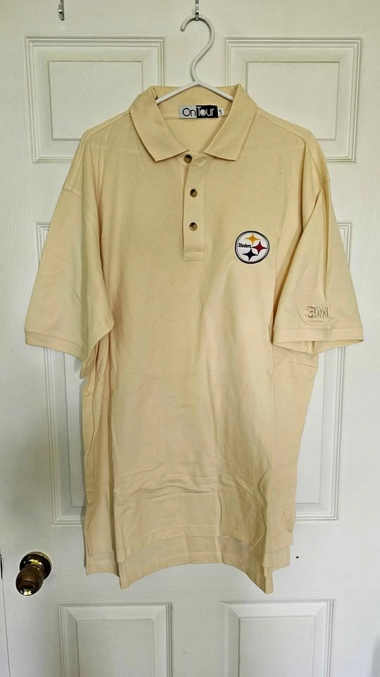 Brand New Vintage On Tour NFL Pittsburgh Steelers x 3M Polo