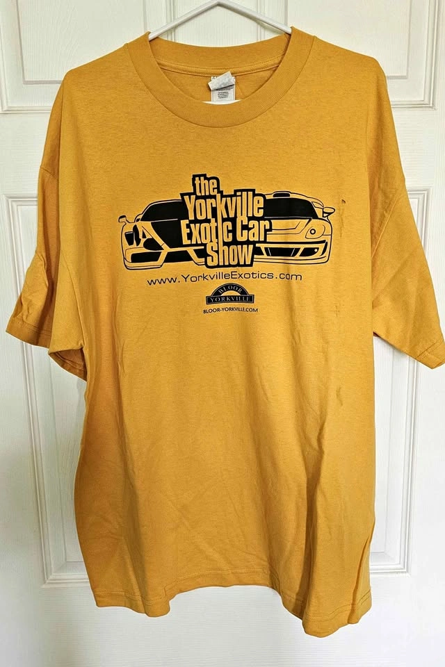 Vintage Yorkville Exotic Car Show T-Shirt - Ferrari & Porsche