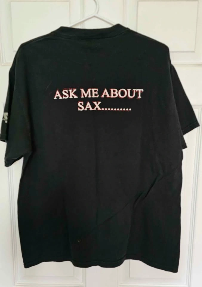 Funny Tech Promo Tee "Ask Me About SAX" Delta Pro Weight - Men's - photo 2