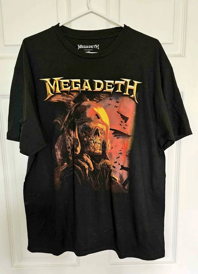 Brand New Official Megadeth Vic Rattlehead Band Tee - Men's L