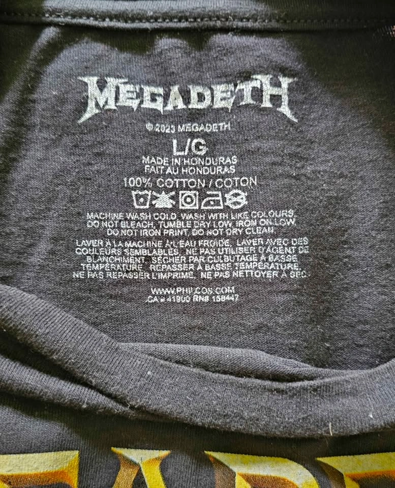 Brand New Official Megadeth Vic Rattlehead Band Tee - Men's L - photo 2