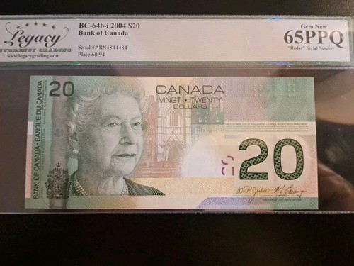 2004 Bank Of Canada $20, 2-Digit Radar Note, 4844484 - photo 4