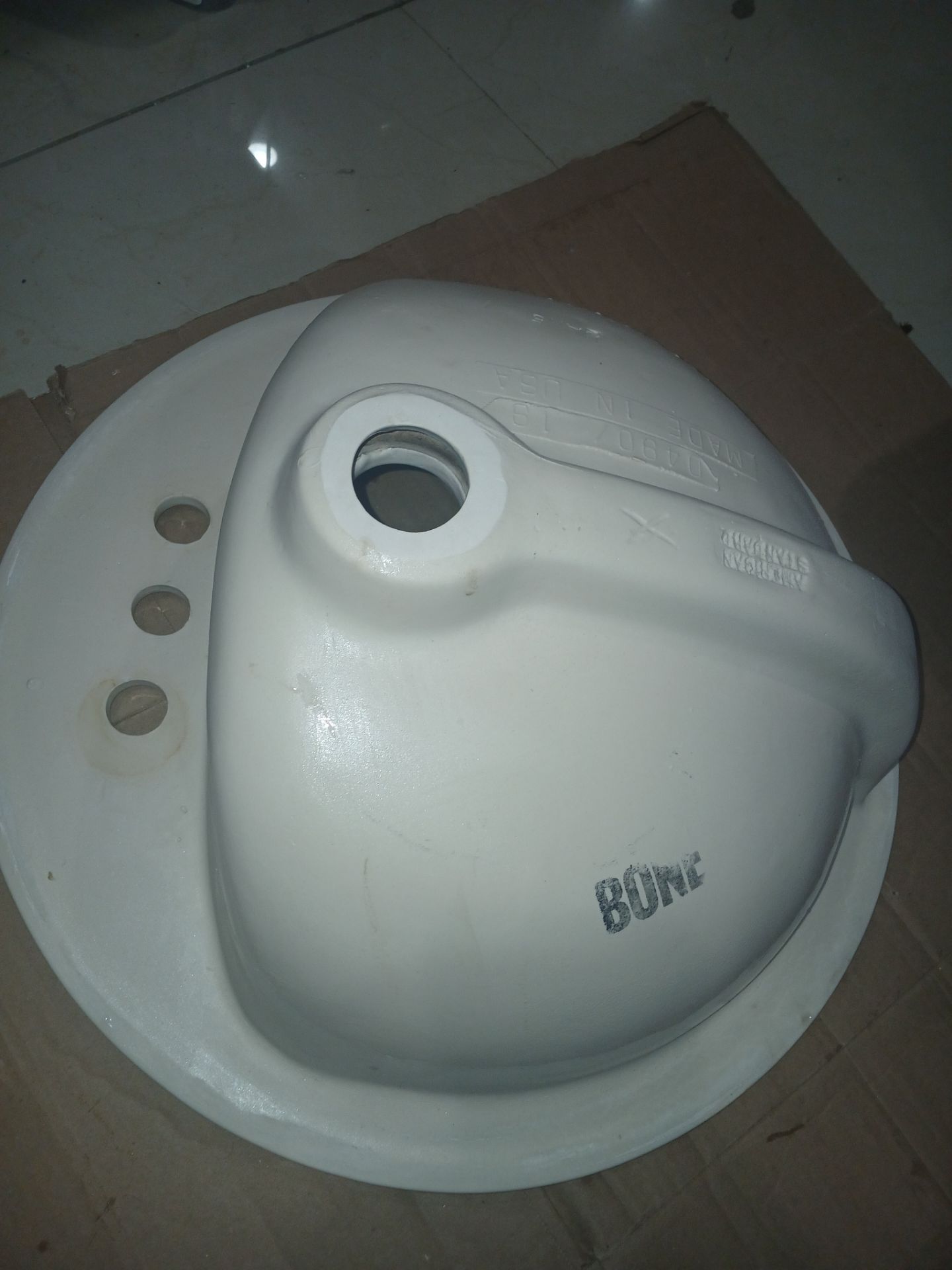 American Standard 19in x 19in Round Porcelain Drop In Sink - photo 4