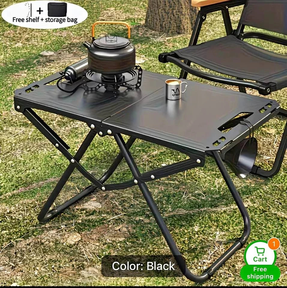 Foldable table camp
