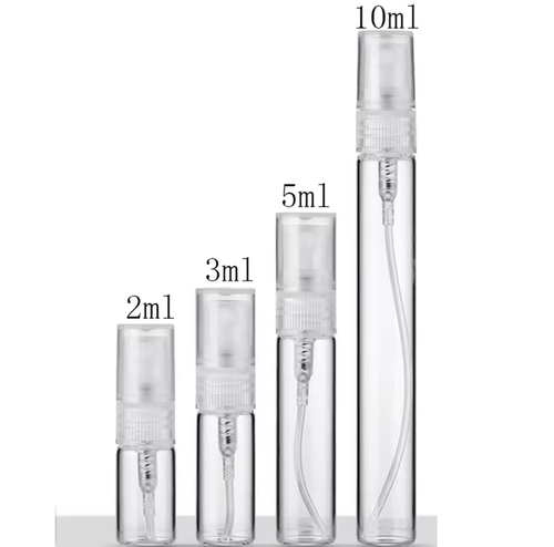 2mL 3mL 5mL 10mL Empty Glass Spray Bottles - 5pcs - photo 2