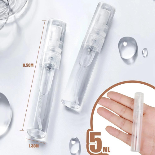 2mL 3mL 5mL 10mL Empty Glass Spray Bottles - 5pcs - photo 5