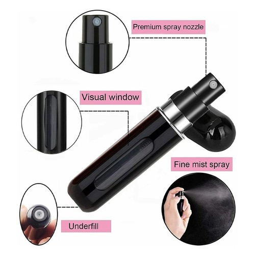 5 Pcs Refillable Travel Portable Perfume Atomizer Bottle - photo 2