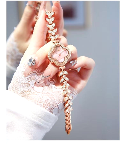 Silver Rhinestone Smart Watch Bracelet Style for Girls - photo 3