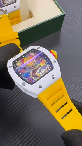Unisex Cartoon Dial Quartz Watch Tonneau Case Silicone Strap - photo 2