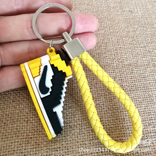 6 Pack Variety Nike Air Jordan Shoe Keychain 3D Mini Sneaker Cha - photo 3