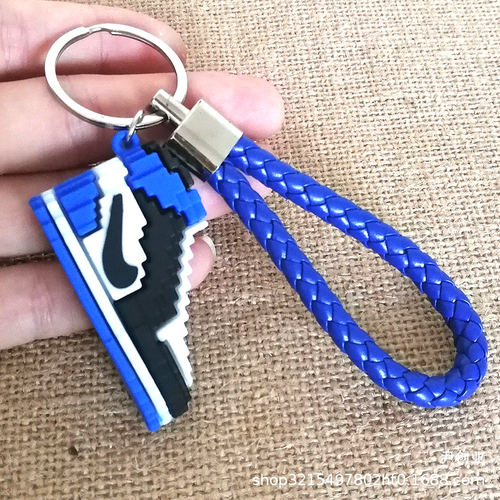 6 Pack Variety Nike Air Jordan Shoe Keychain 3D Mini Sneaker Cha - photo 4