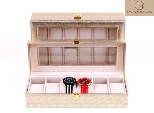 Watch Box 6 Slots Solid Wood Watch Case Storage - photo 2