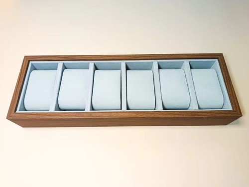 Watch Box 6 Slots Solid Wood Watch Case Storage