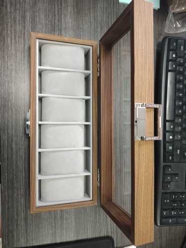 Watch Box 6 Slots Solid Wood Watch Case Storage - photo 4