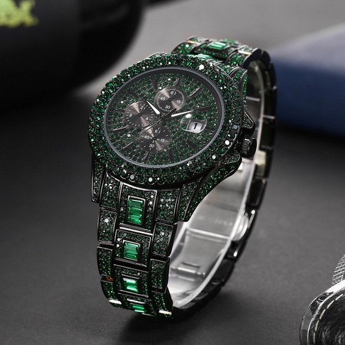 Luxury Iced-Out Chronograph Watch - photo 4