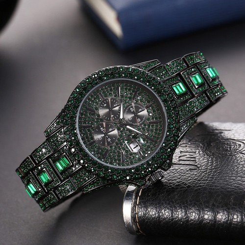 Luxury Iced-Out Chronograph Watch - photo 5