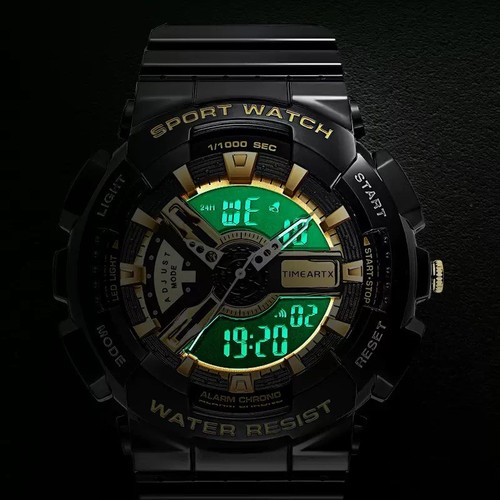 TIMEARTX TA4300 Men’s Sport Watch Digital Analog Dual Display - photo 4