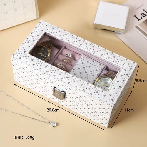 New High-End Ring Jewelry & Watch Box Large Capacity - photo 4
