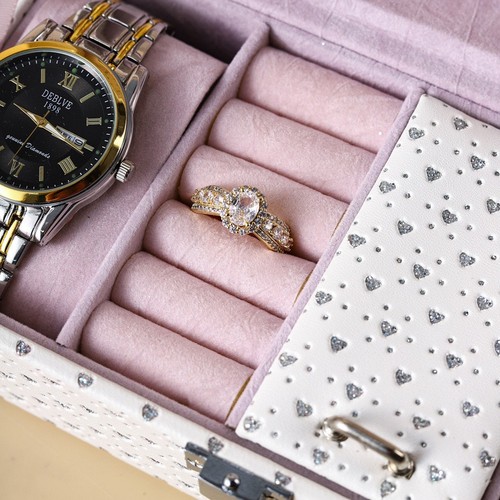 New High-End Ring Jewelry & Watch Box Large Capacity - photo 5