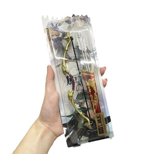 18cm Metal Classical Bow & Arrow Mini Game Weapon Model