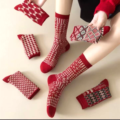 Winter Gift Socks for Girls Double Stripe Design 3 Pairs - photo 3