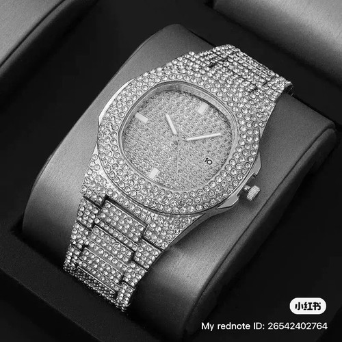 Iced Stainless Steel Watch Crystal New Gift - photo 4