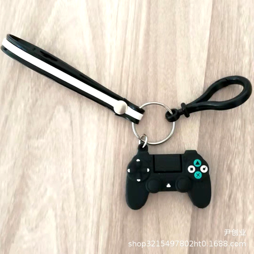 2 Pcs PVC Game Console Keychain Colorful Buttons Gamer Gift - photo 4