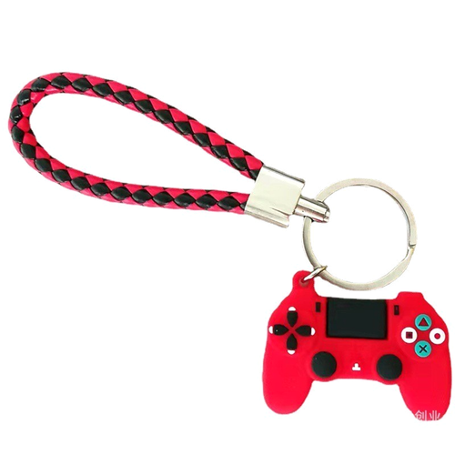 2 Pcs PVC Game Console Keychain Colorful Buttons Gamer Gift - photo 5