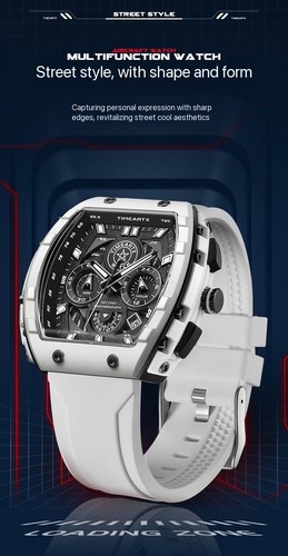 TIMEARTX TA-5670 Tonneau Style Men's Quartz Watch 45MM - photo 5