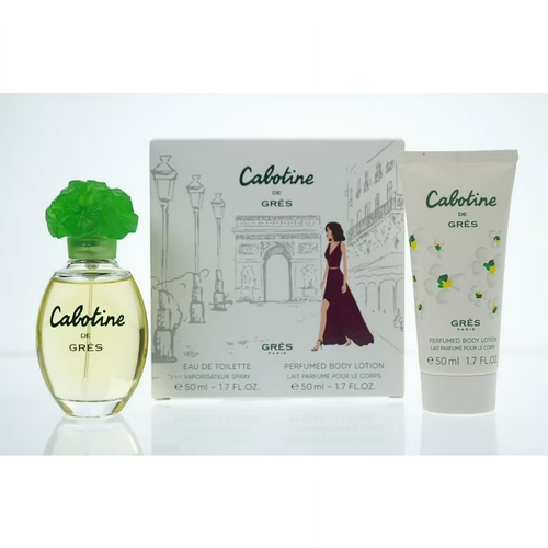 Cabotine De Gres 2 Pc Gift Set for Women EDP & Body Lotion New S