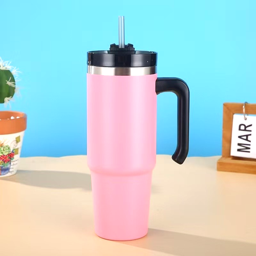 Stainless Steel Insulated Water Bottle With Straw Carry Handle - photo 2