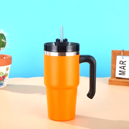 Stainless Steel Insulated Water Bottle With Straw Carry Handle - photo 3