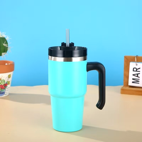 Stainless Steel Insulated Water Bottle With Straw Carry Handle - photo 4