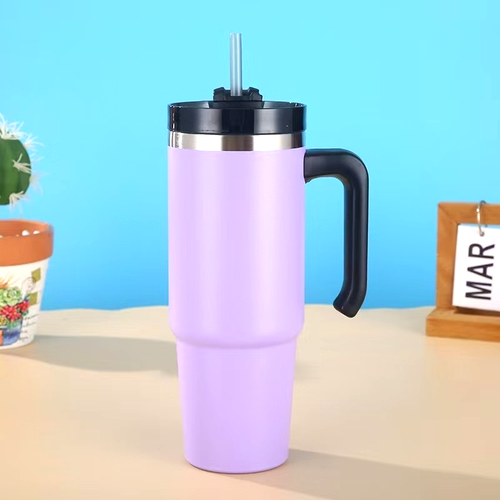 Stainless Steel Insulated Water Bottle With Straw Carry Handle - photo 5
