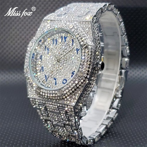 Luxury Iced Out Quartz Watch – Diamond Style Dial - photo 3
