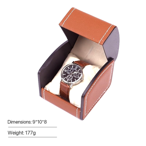 Curved Watch Lovers Leather Travel Case Pouch Unisex - photo 4