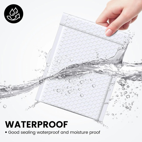 100 Pieces Poly Bubble Mailers Bags Various Sizes - photo 5