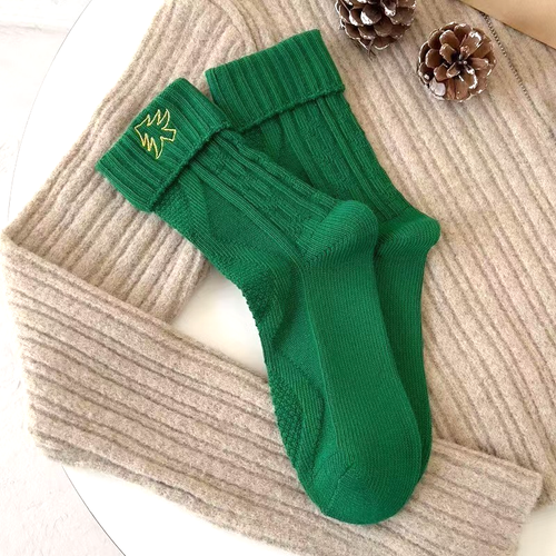 Kids Winter Cotton Cartoon Embroidery Socks 3 Pairs - photo 2