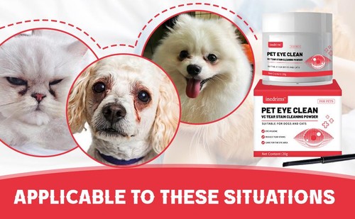Pet Tear Stain Removal Powder - Natural and Gentle Formula