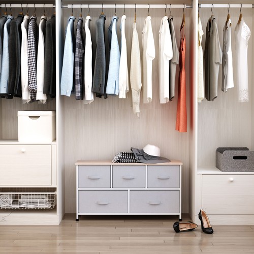 40" 5-Drawer Horizontal Storage Dresser Unit