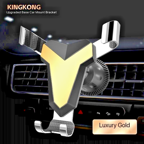 KINGKONG Upgraded Base Car Mount Bracket Luxury Gold Finish