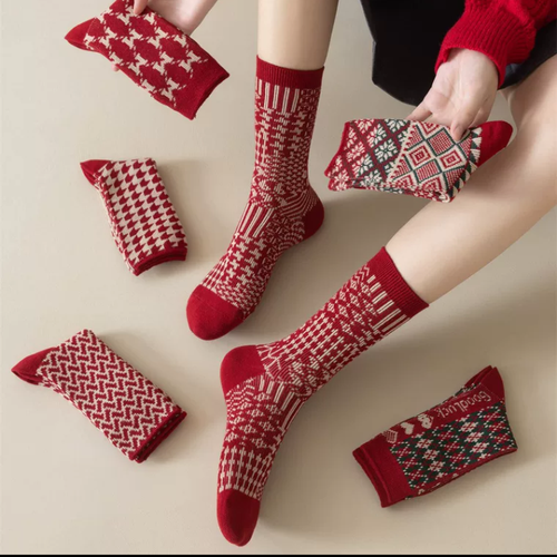 Winter Wool Socks for Women - 5 Pairs Set - photo 5