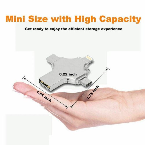 128GB USB 3.0 Flash Drive High-Speed Data Storage - photo 2