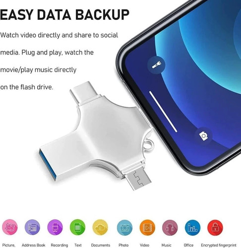 128GB USB 3.0 Flash Drive High-Speed Data Storage - photo 3