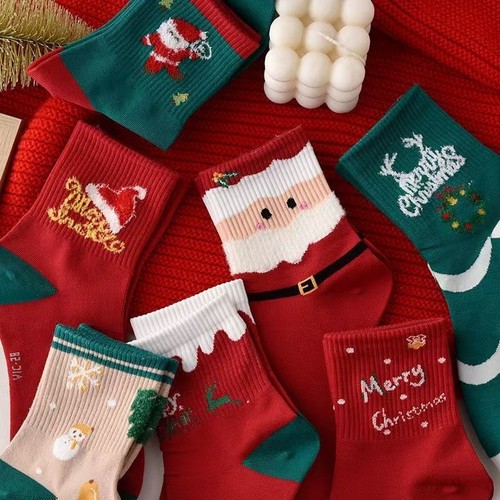 Christmas Socks Mid Socks Santa Claus 5 pcs - photo 5