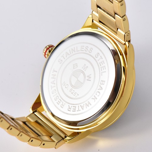 Luxury Gold Men’s Quartz Watch Black Dial Sport Style - photo 2