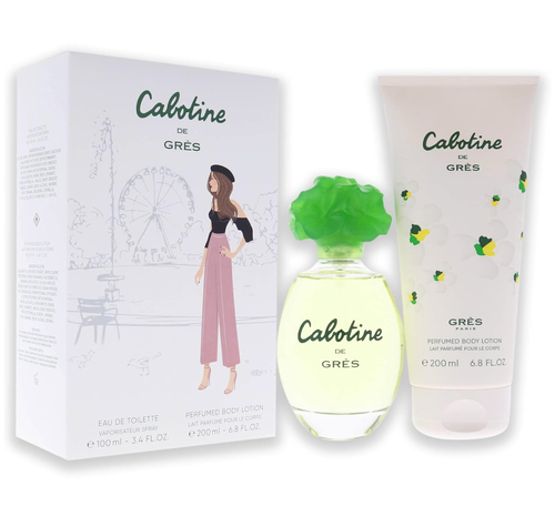Cabotine by Parfums Gres 2 Pcs Set 3.4 oz EDT Spray 6.7 oz Lotio