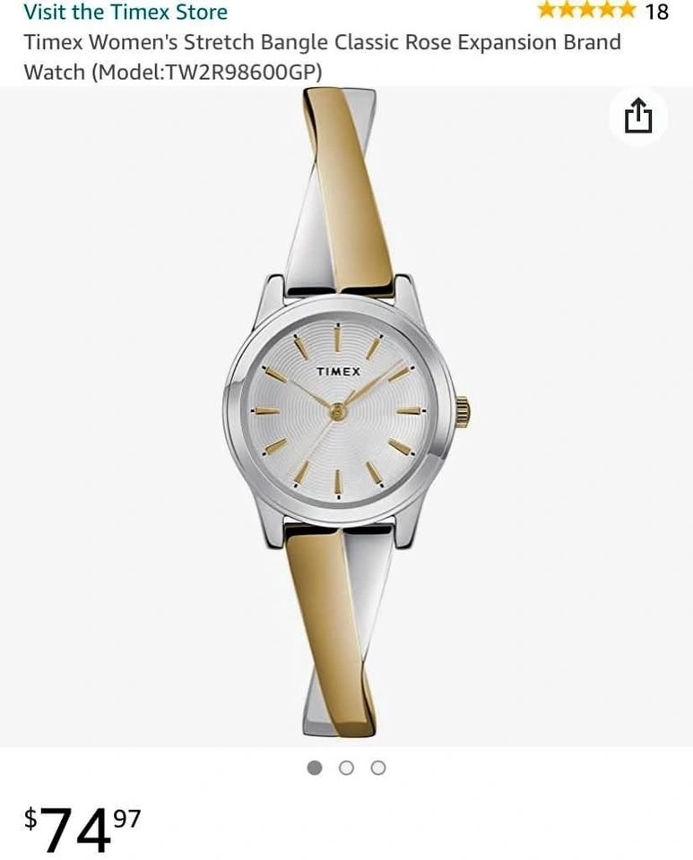 Timex Women Stretch Bangle Watch